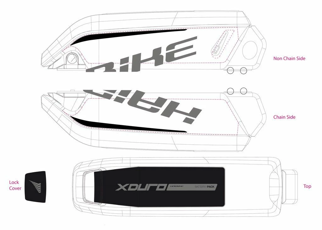Haibike - Stickers Pour Batterie Bosch Sur XDURO 2014/ 2015/ 2016/ 2017 6 Haibike - Stickers Pour Batterie Bosch Sur XDURO 2014/ 2015/ 2016/ 2017 – Image 4
