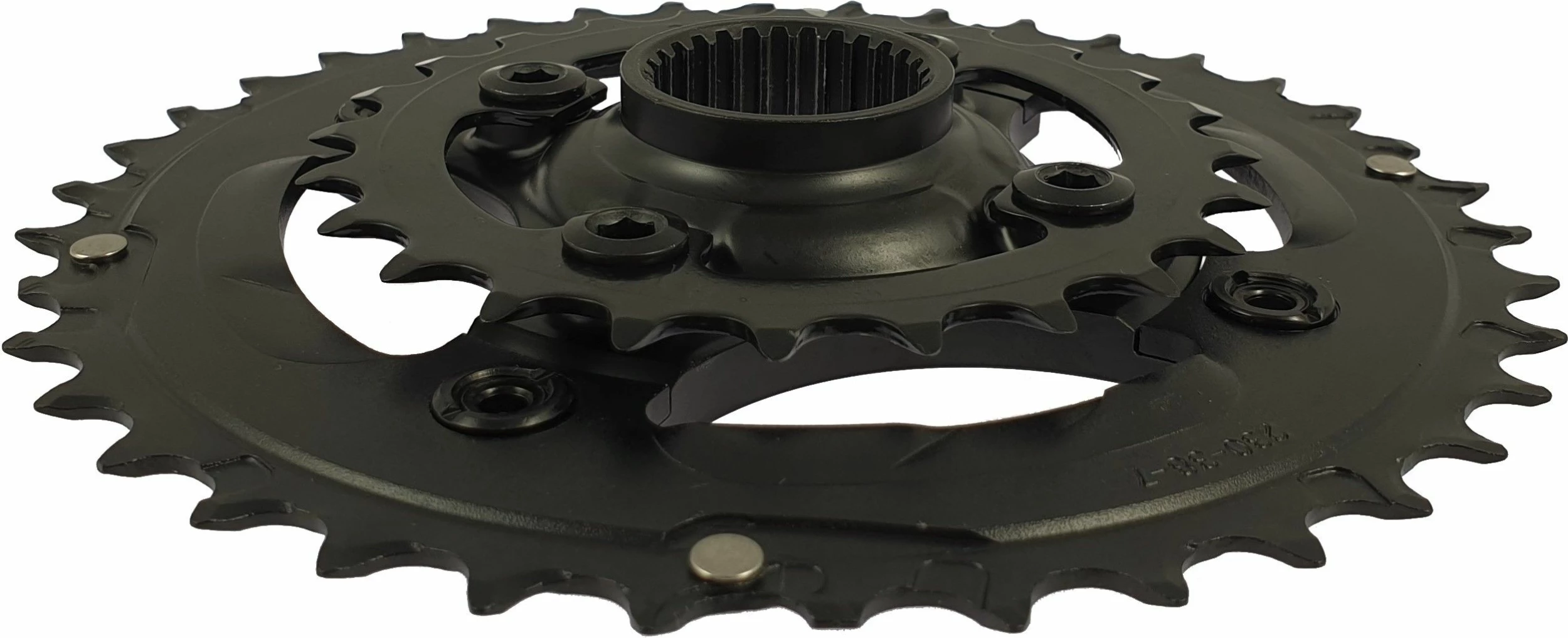 Giant - Plateau Double 38 / 24 Dents, Compatible 9 /10 Vitesses Avec Spider 5 Giant - Plateau Double 38 / 24 Dents, Compatible 9 /10 Vitesses Avec Spider – Image 3