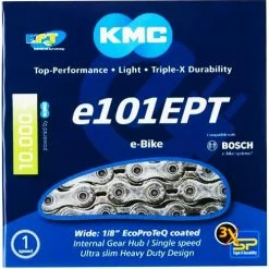 KMC - E101 EPT - Chaîne Pour Vélo électrique - 112 Mailllons