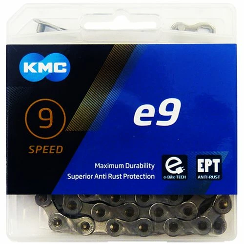 KMC - E9 EPT - Chaîne Compatible 9 Vitesses - 136 Maillons 3 KMC - E9 EPT - Chaîne Compatible 9 Vitesses - 136 Maillons
