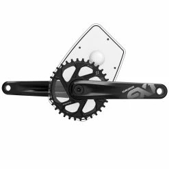 Flyer Sram - Paire De Manivelles EX1 ISIS Noir -Pièces détachées VAE Soldes sram e e bike crank set ex1 isisis black example 2 3840x2160